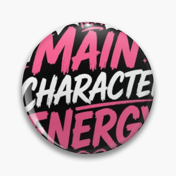 Item preview, Main Character Energy Aesthetic Sticker | Confidence Queen Pink Black Typography designed and sold by Jyotisima8929.