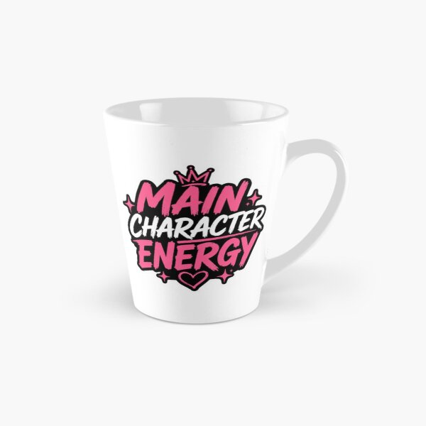 Item preview, Main Character Energy Aesthetic Sticker | Confidence Queen Pink Black Typography designed and sold by Jyotisima8929.
