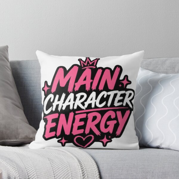 Item preview, Main Character Energy Aesthetic Sticker | Confidence Queen Pink Black Typography designed and sold by Jyotisima8929.