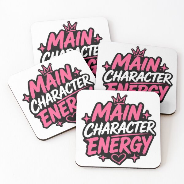Item preview, Main Character Energy Aesthetic Sticker | Confidence Queen Pink Black Typography designed and sold by Jyotisima8929.