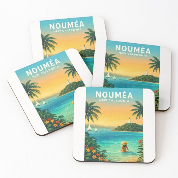 Item preview, Nouméa New Caledonia Tropical Lagoon Lighthouse Island Coastline designed and sold by Places On Earth.