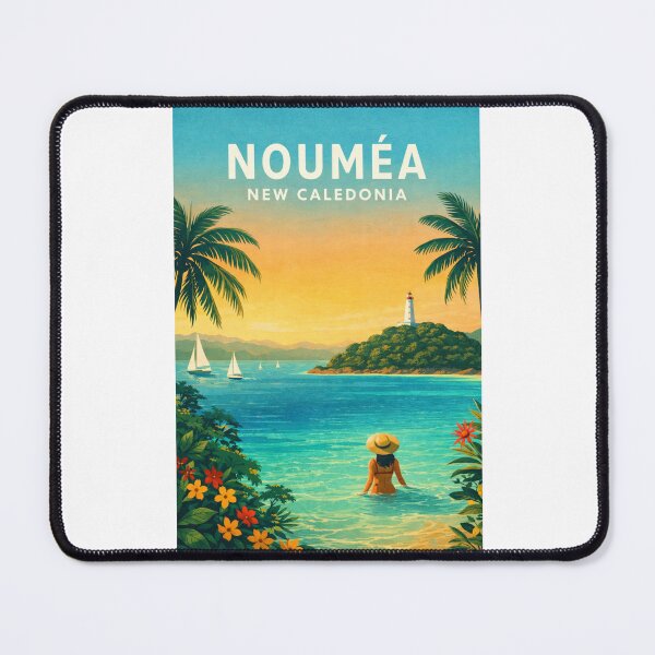 Item preview, Nouméa New Caledonia Tropical Lagoon Lighthouse Island Coastline designed and sold by Places On Earth.