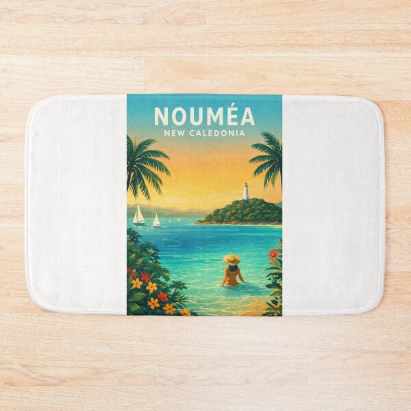 Item preview, Nouméa New Caledonia Tropical Lagoon Lighthouse Island Coastline designed and sold by Places On Earth.