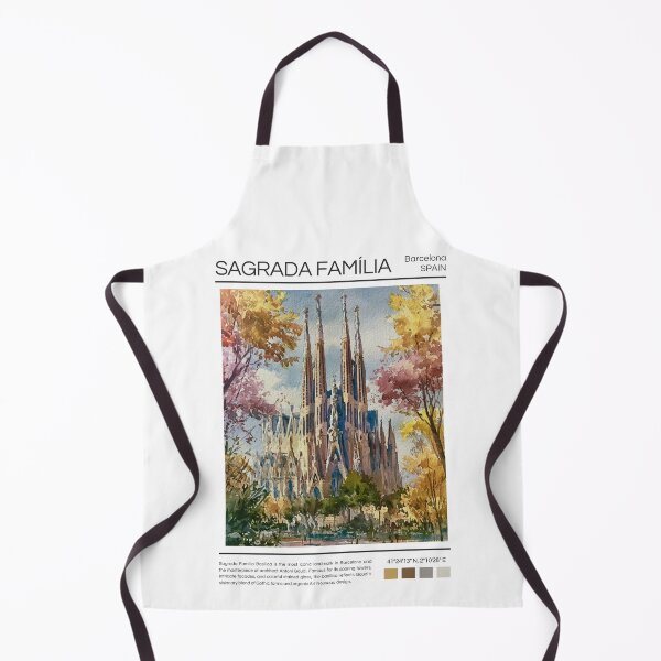 Item preview, A Watercolor Travel Print of Sagrada Familia Basilica in Barcelona designed and sold by StudioRedKoala.
