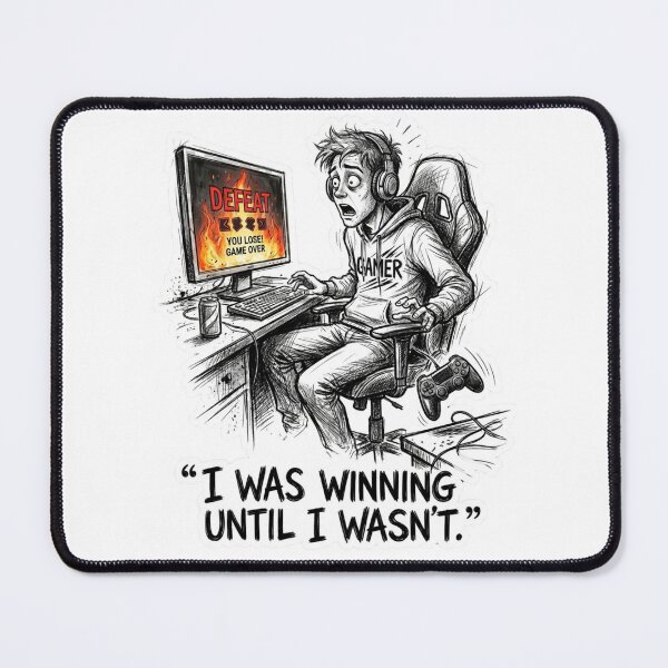 Item preview, I Was Winning Until I Wasn't designed and sold by StickVerse by Owais.