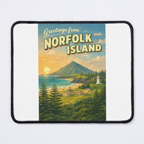 Item preview, Greetings From Norfolk Island South Pacific Coastal Lighthouse Landscape designed and sold by Places On Earth.
