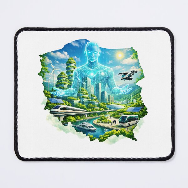 Item preview, AI & Green Poland – Futuristic Eco Vision designed and sold by epoka.
