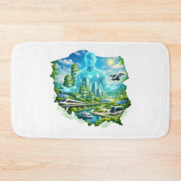 Item preview, AI & Green Poland – Futuristic Eco Vision designed and sold by epoka.