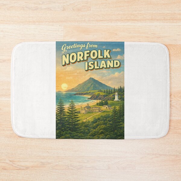 Item preview, Greetings From Norfolk Island South Pacific Coastal Lighthouse Landscape designed and sold by Places On Earth.