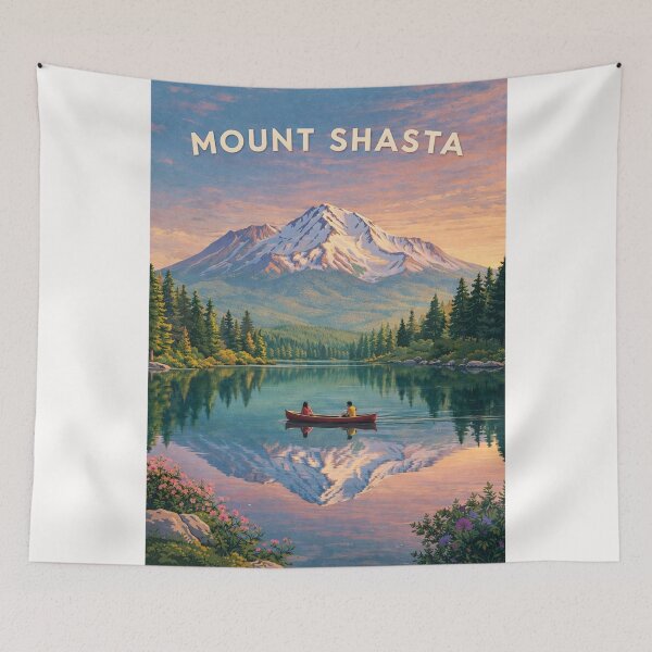 Item preview, Mount Shasta Alpine Lake Reflection in Northern California designed and sold by Places On Earth.
