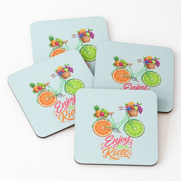 Item preview, Enjoy the Ride – Colorful Fruit Bike Tee designed and sold by Aimetoi.