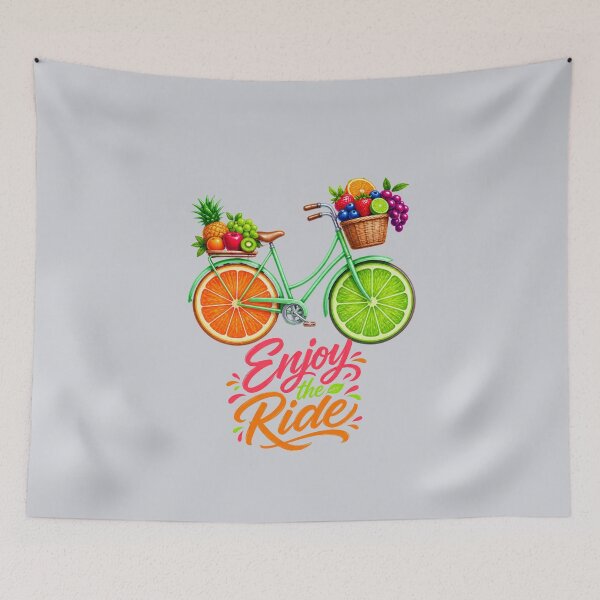 Item preview, Enjoy the Ride – Colorful Fruit Bike Tee designed and sold by Aimetoi.