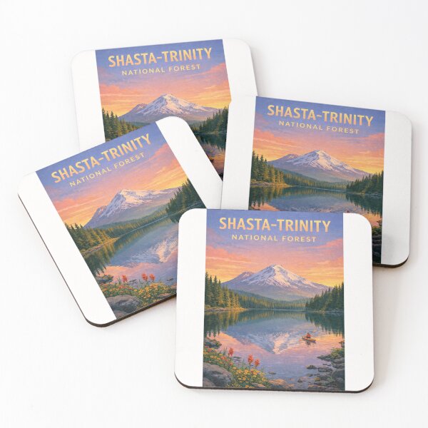 Item preview, Shasta-Trinity National Forest Sunset Lake and Mount Shasta designed and sold by Places On Earth.