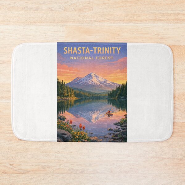 Item preview, Shasta-Trinity National Forest Sunset Lake and Mount Shasta designed and sold by Places On Earth.