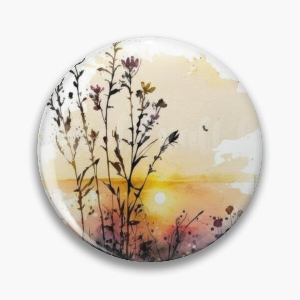 Item preview, Wildflower Silhouettes At Golden Sunset Artwork  designed and sold by NivyasArtistry.