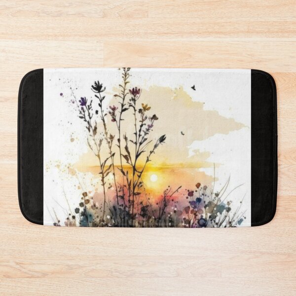 Item preview, Wildflower Silhouettes At Golden Sunset Artwork  designed and sold by NivyasArtistry.