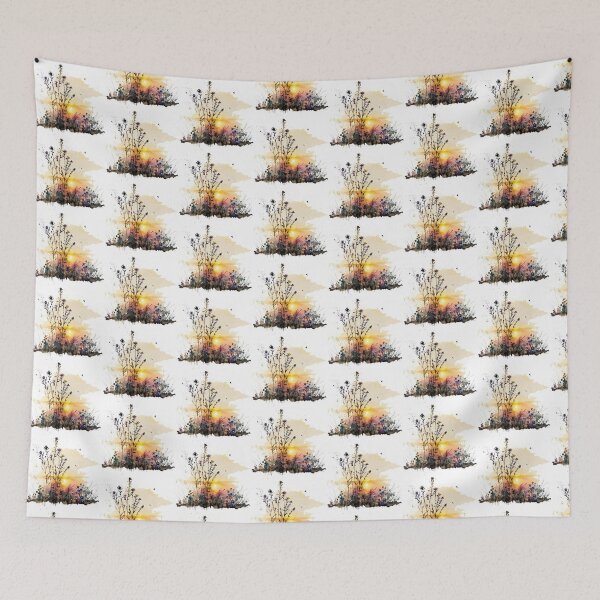 Item preview, Wildflower Silhouettes At Golden Sunset Artwork  designed and sold by NivyasArtistry.