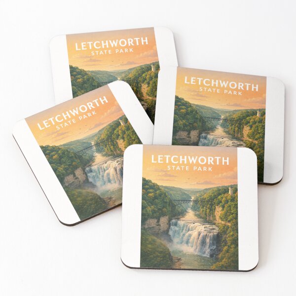 Item preview, Letchworth State Park Waterfall and Gorge in New York designed and sold by Places On Earth.