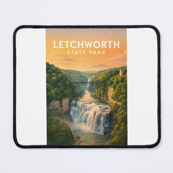 Item preview, Letchworth State Park Waterfall and Gorge in New York designed and sold by Places On Earth.