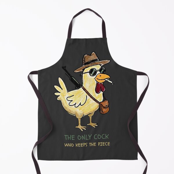 Item preview, The Only Cock Who Keeps The Piece - Funny Rooster Pun designed and sold by PM.