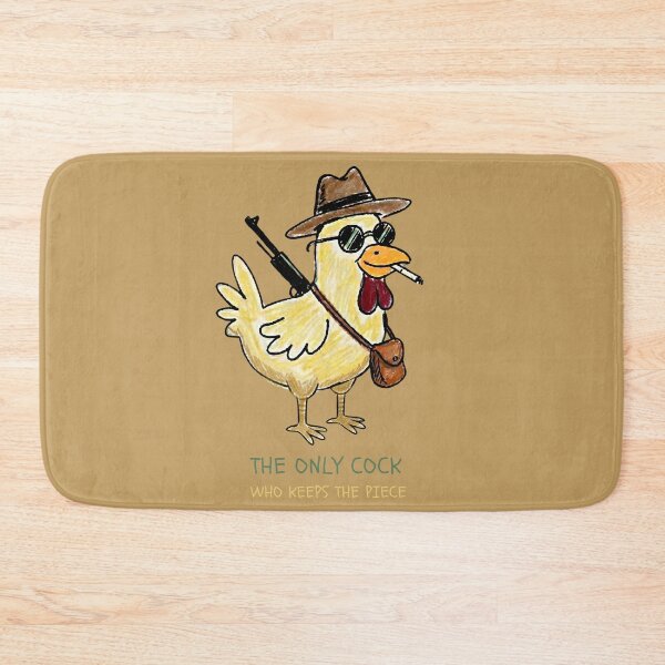 Item preview, The Only Cock Who Keeps The Piece - Funny Rooster Pun designed and sold by PM.