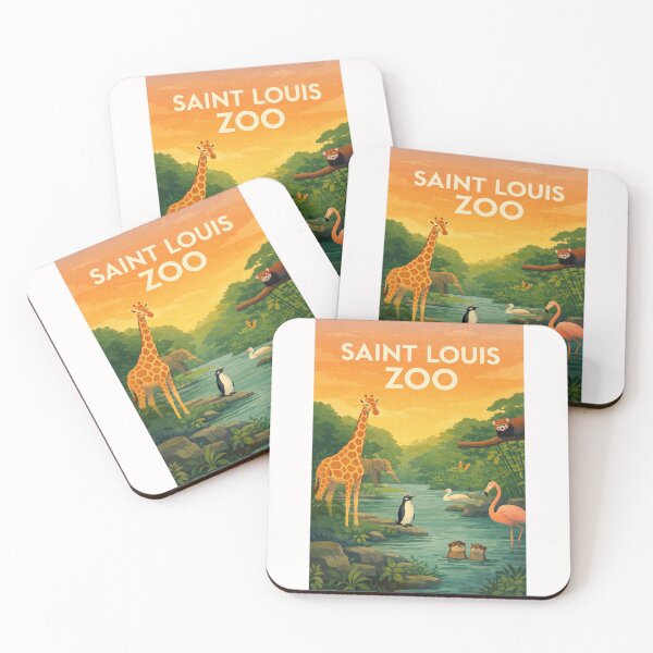 Item preview, Saint Louis Zoo Wildlife and Forest River Scene in Missouri designed and sold by Places On Earth.