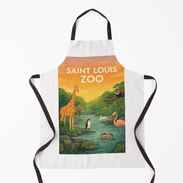 Item preview, Saint Louis Zoo Wildlife and Forest River Scene in Missouri designed and sold by Places On Earth.