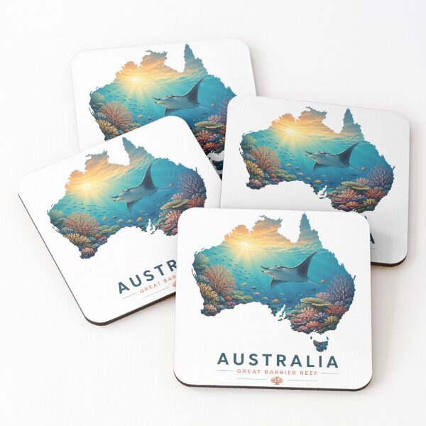 Item preview, Australia Great Barrier Reef Manta Ray Travel Design designed and sold by pod24.