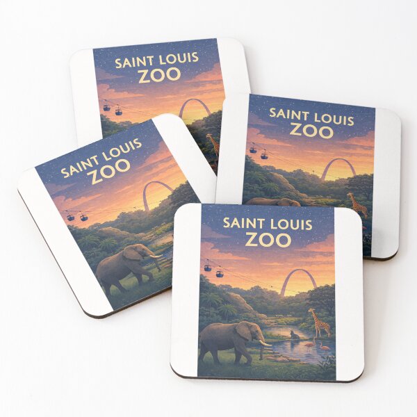 Item preview, Saint Louis Zoo Forest Tram and Gateway Arch Skyline designed and sold by Places On Earth.