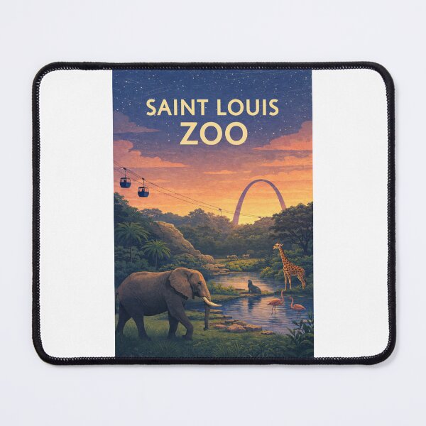 Item preview, Saint Louis Zoo Forest Tram and Gateway Arch Skyline designed and sold by Places On Earth.