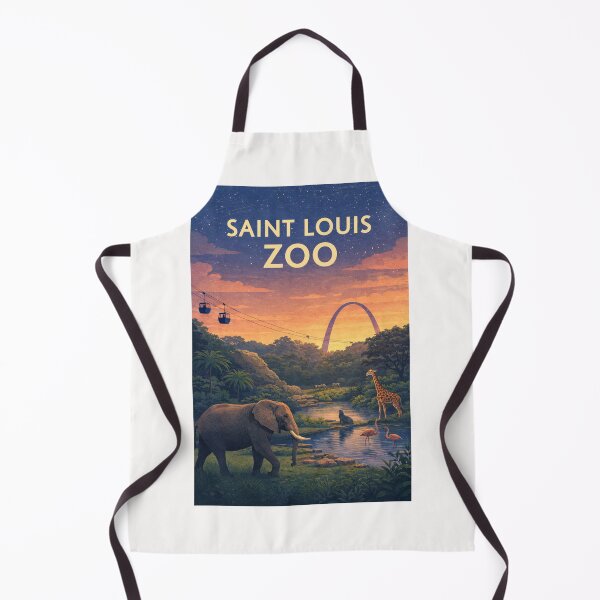 Item preview, Saint Louis Zoo Forest Tram and Gateway Arch Skyline designed and sold by Places On Earth.