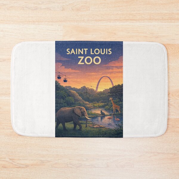 Item preview, Saint Louis Zoo Forest Tram and Gateway Arch Skyline designed and sold by Places On Earth.