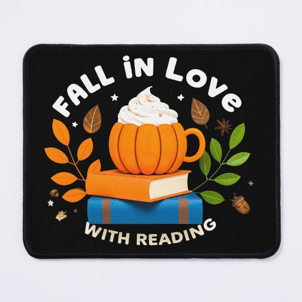 Item preview, Fall in Love with ready, Book lover bookworm designed and sold by Mavesha.