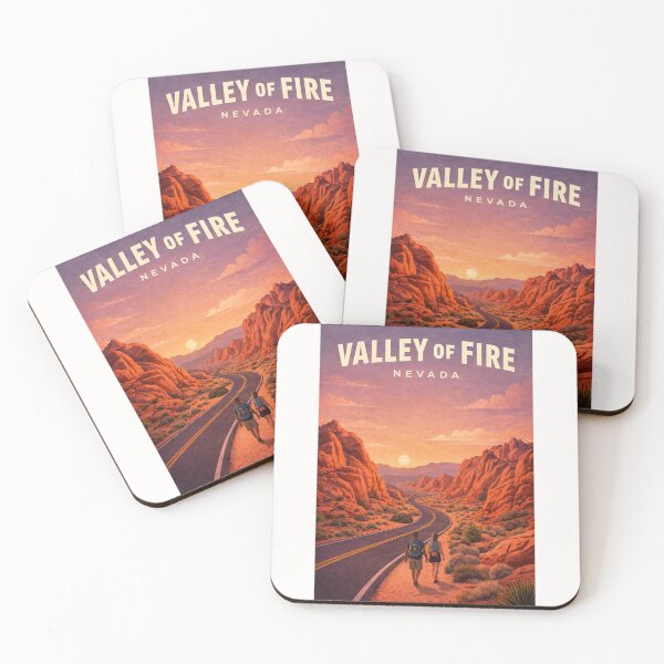 Item preview, Valley of Fire Nevada Desert Highway Sunset designed and sold by Places On Earth.