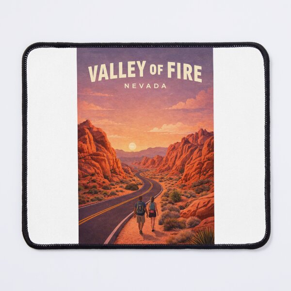 Item preview, Valley of Fire Nevada Desert Highway Sunset designed and sold by Places On Earth.