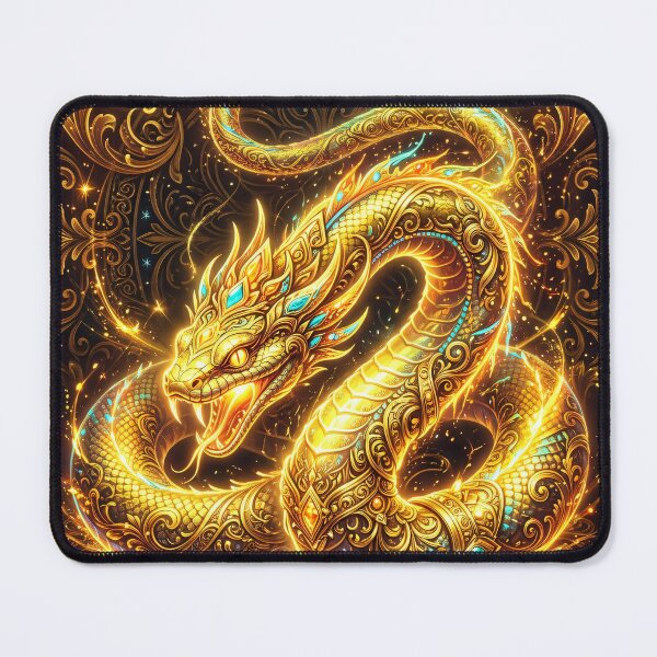 Item preview, Luminous Mystical Golden King Cobra designed and sold by WonderPiks.