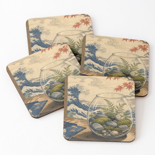Item preview, Garden Moss Terrarium - Botanical Japanese Art designed and sold by bapupa.