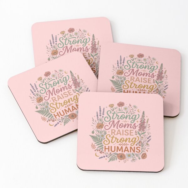 Item preview, Strong Moms Raise Strong Humans Cottagecore Wildflower Bouquet Inspirational Gift for Empowered Mothers designed and sold by Im-Ara.