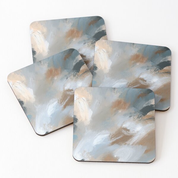 Item preview, Moody Coastal Neutral Painterly Abstract Print designed and sold by Maisonsucces.