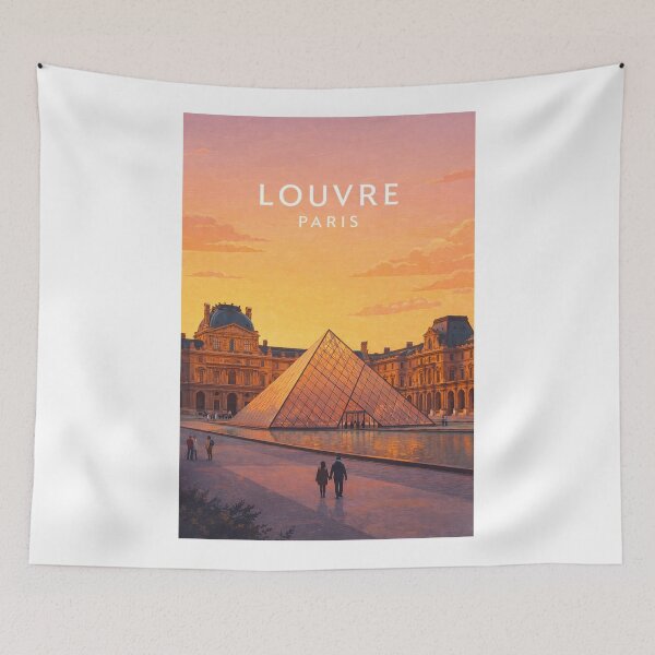 Item preview, Louvre Pyramid Courtyard at Sunset Paris France designed and sold by Aryabek.