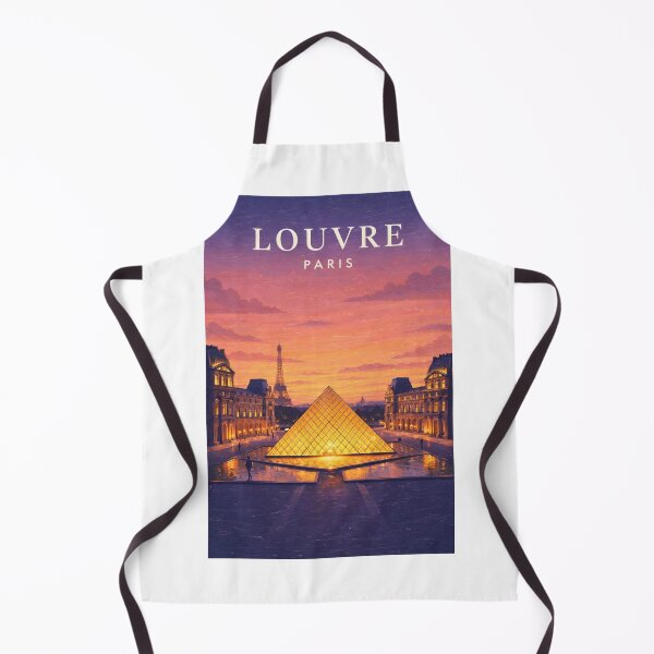Item preview, Louvre Pyramid Evening Lights and Eiffel Tower Paris designed and sold by Aryabek.