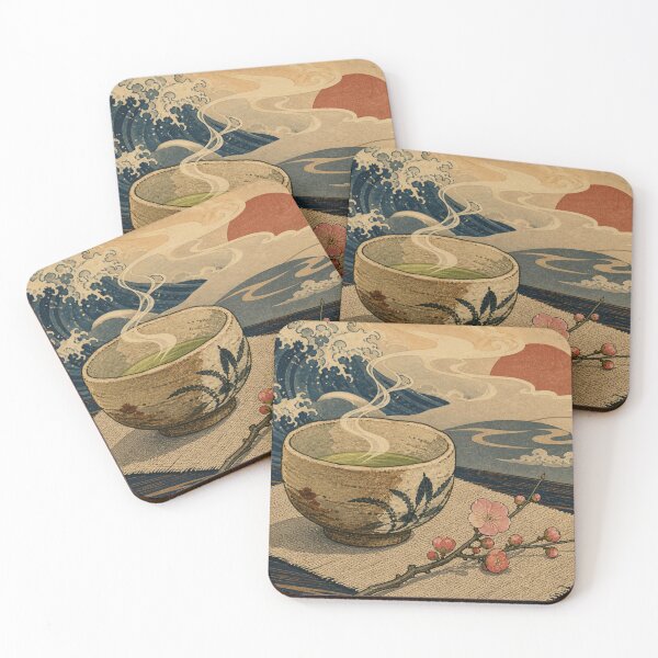 Item preview, The Matcha & Plum Blossom - Botanical Japanese Art designed and sold by bapupa.
