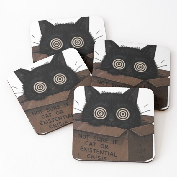 Item preview, Not Sure If Cat or Existential Crisis designed and sold by Louliloulita.