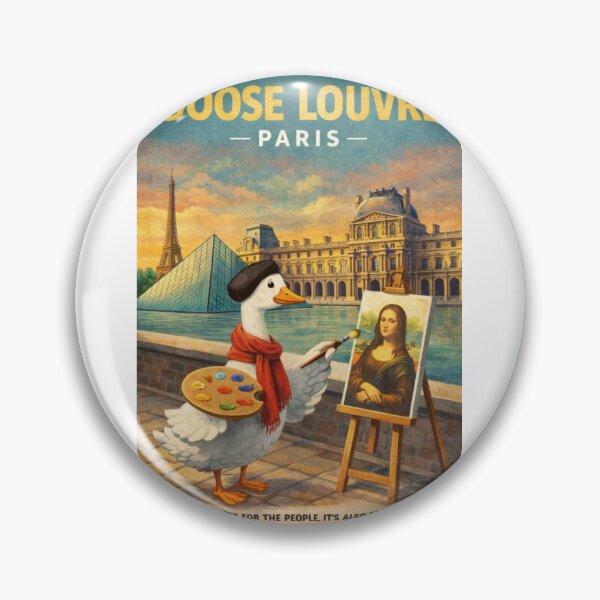 Item preview, Goose Louvre Paris Mona Lisa Parody Scene designed and sold by Aryabek.