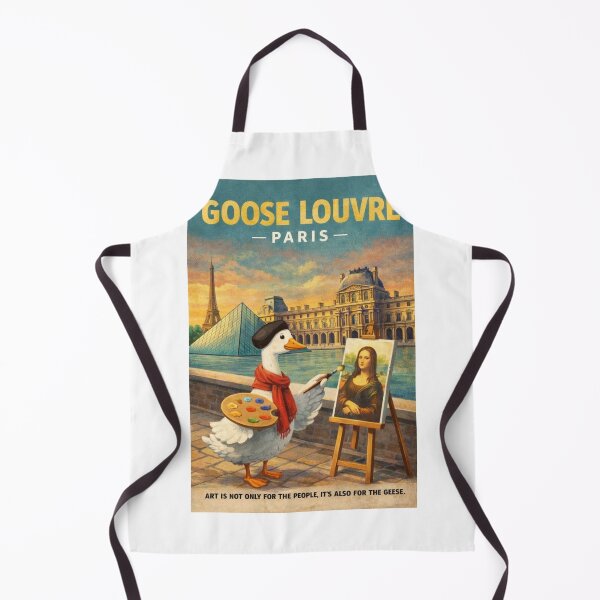 Item preview, Goose Louvre Paris Mona Lisa Parody Scene designed and sold by Aryabek.