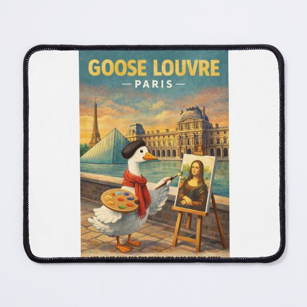 Item preview, Goose Louvre Paris Mona Lisa Parody Scene designed and sold by Aryabek.