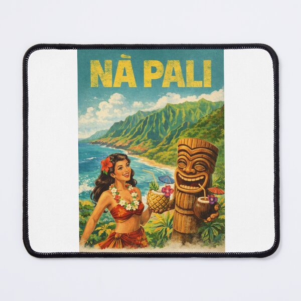Item preview, Nā Pali Coast Kauai Tropical Tiki Paradise Hawaii designed and sold by Aryabek.