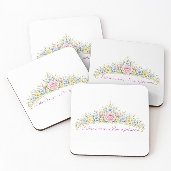Item preview, Floral tiara I don't care I'm a princess designed and sold by Anne Londez Studio.