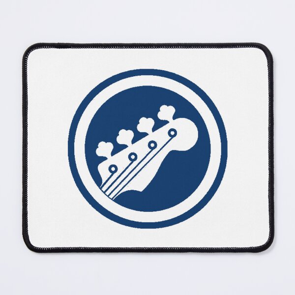 Item preview, Bass Guitar Headstock Navy designed and sold by Ukulaliens.