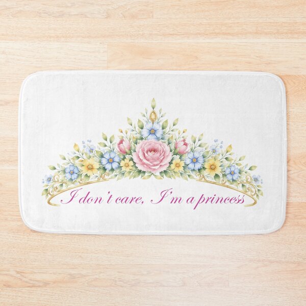 Item preview, Floral tiara I don't care I'm a princess designed and sold by Anne Londez Studio.